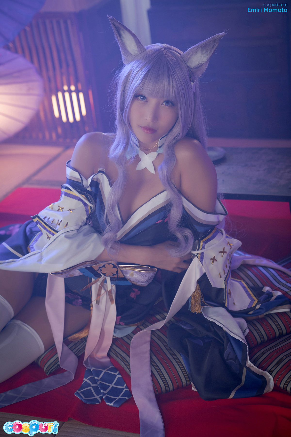 Famous Japanese porn model Emiri Momota posing in cosplay outfit