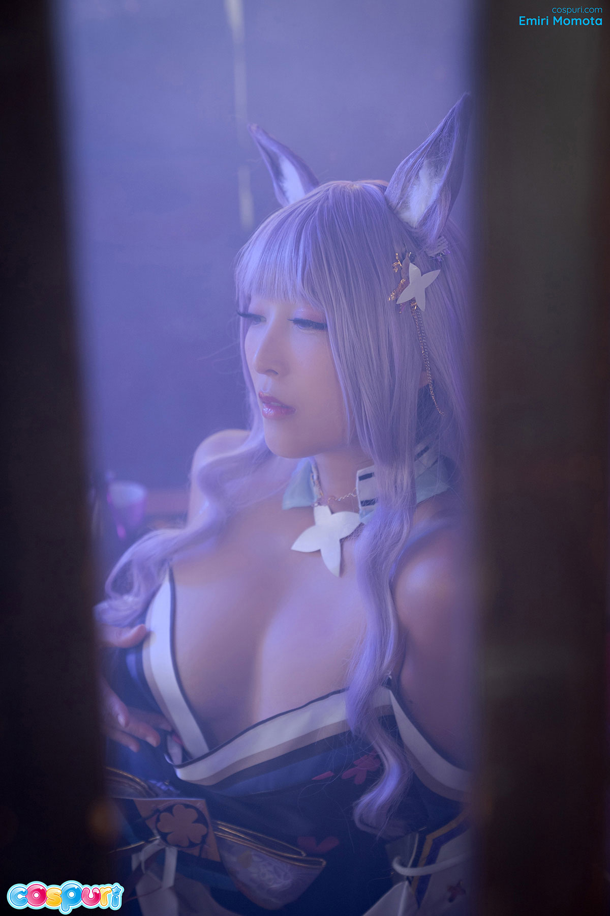 Famous Japanese porn model Emiri Momota posing in cosplay outfit