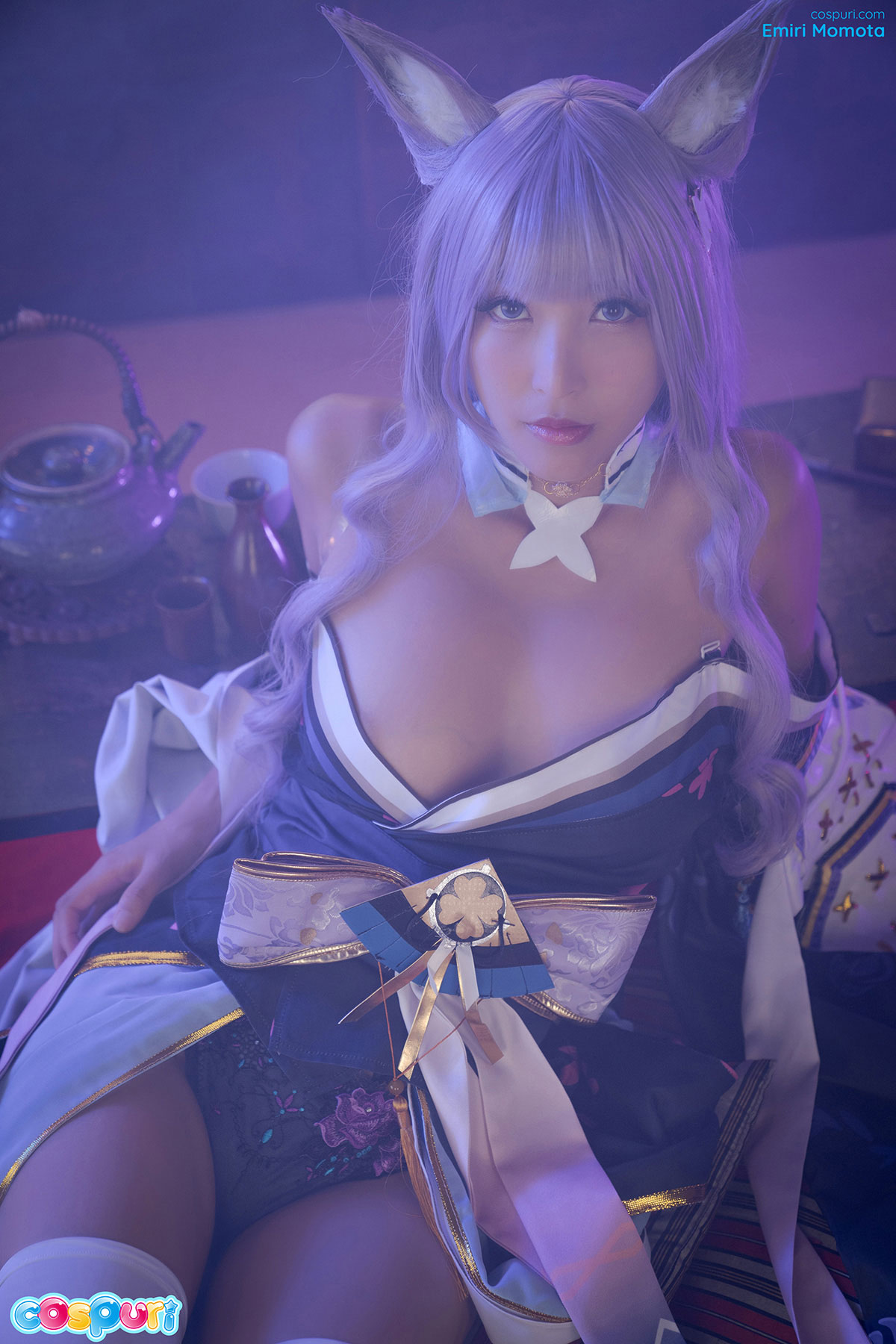 Famous Japanese porn model Emiri Momota posing in cosplay outfit